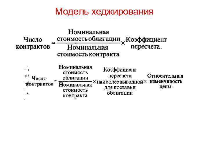 Модель хеджирования 