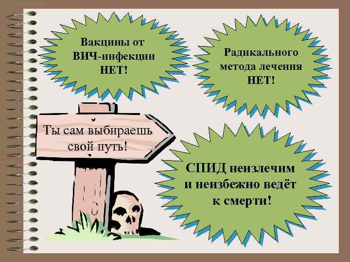 Вакцины от ВИЧ-инфекции НЕТ! Радикального метода лечения НЕТ! Ты сам выбираешь свой путь! СПИД