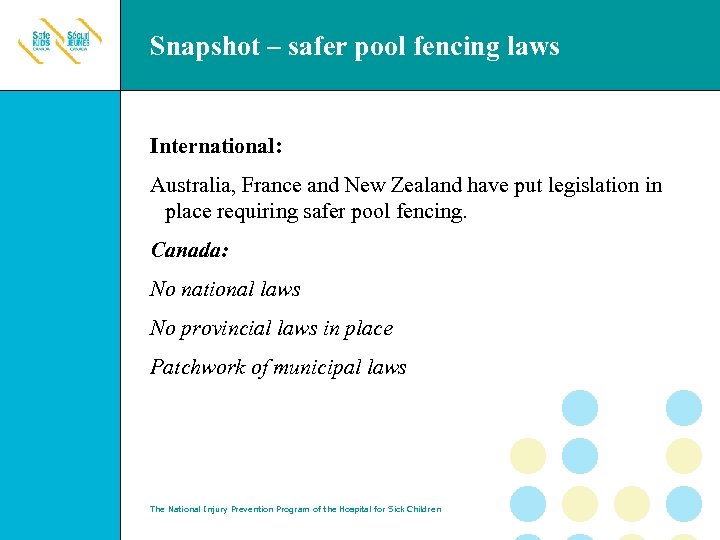 Snapshot – safer pool fencing laws International: Australia, France and New Zealand have put