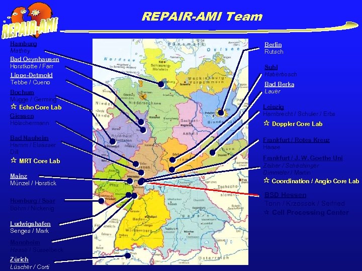 REPAIR-AMI Team Hamburg Mathey Bad Oeynhausen Horstkotte / Farr Lippe-Detmold Tebbe / Cueno Bochum