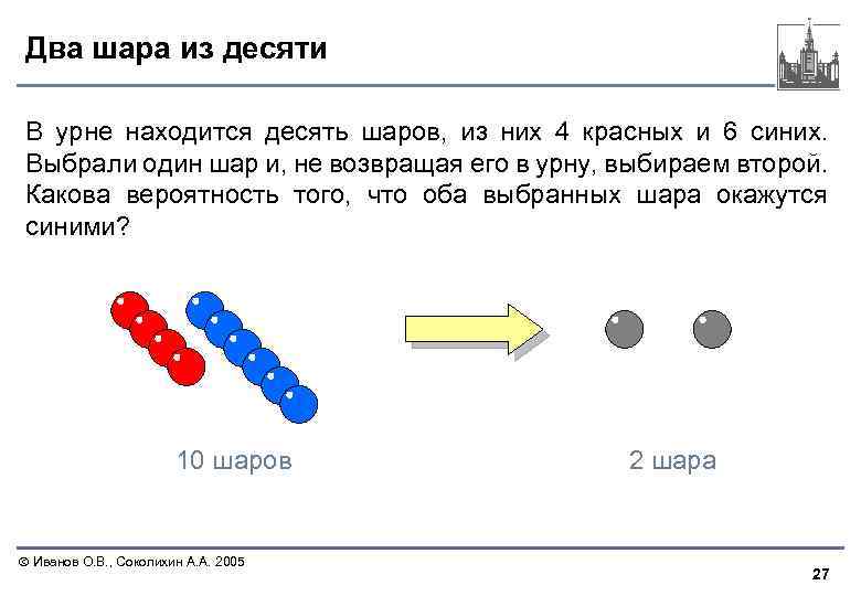 Выбор 2 из 5. Какова вероятность что второй шар красный. В первой урне 6 синих и 4 красных шара. Выбором шаров из урны. Шары в урне.