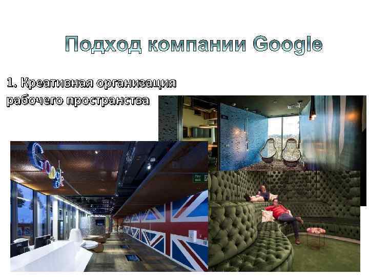 1. Креативная организация рабочего пространства 