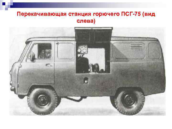 Перекачивающая станция горючего ПСГ-75 (вид слева) 