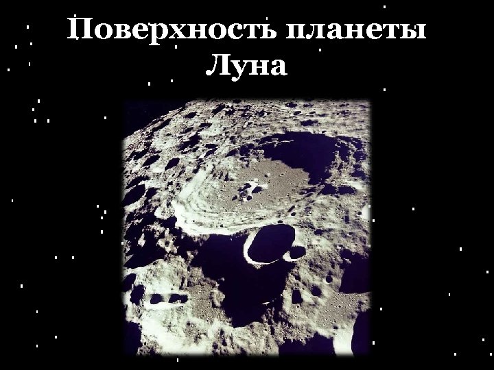 Поверхность планеты Луна 