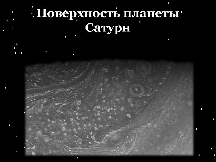 Поверхность планеты Сатурн 