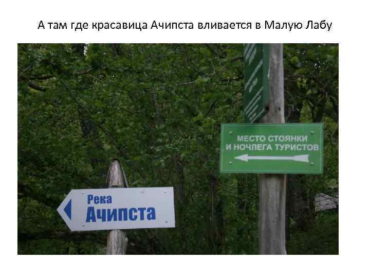 А там где красавица Ачипста вливается в Малую Лабу 