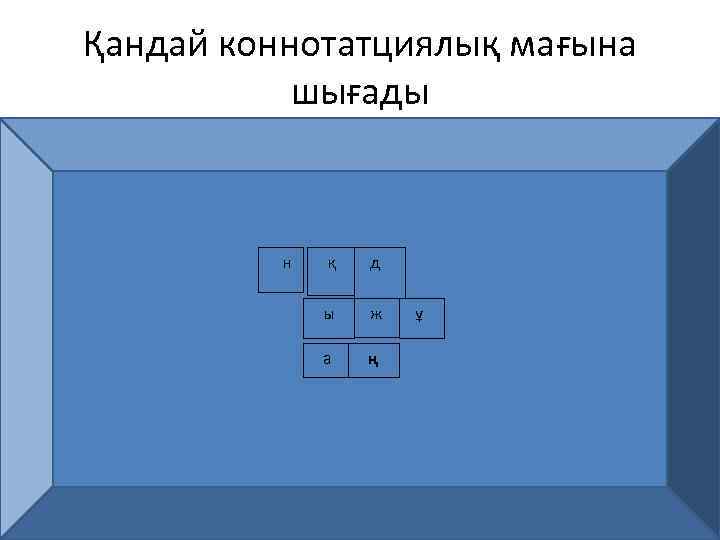 Қандай коннотатциялық мағына шығады н қ д ы ж а ң ұ 