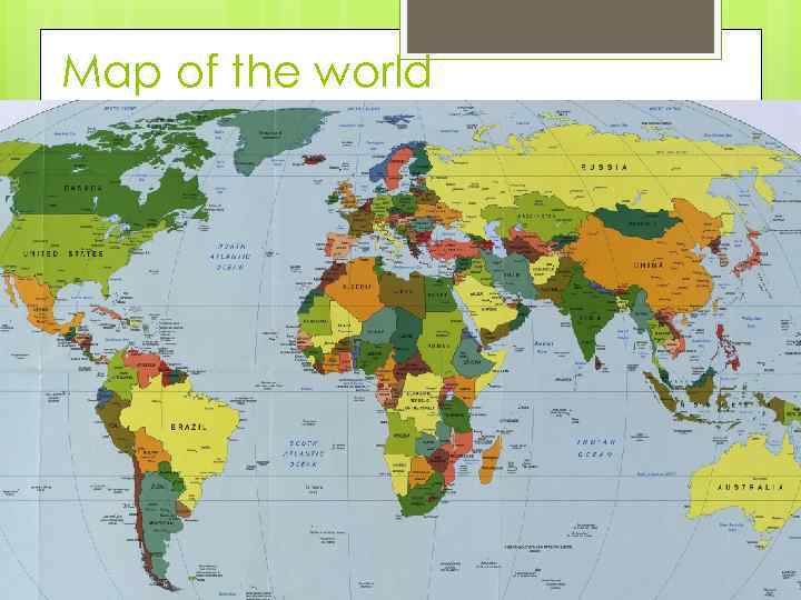 Map of the world 