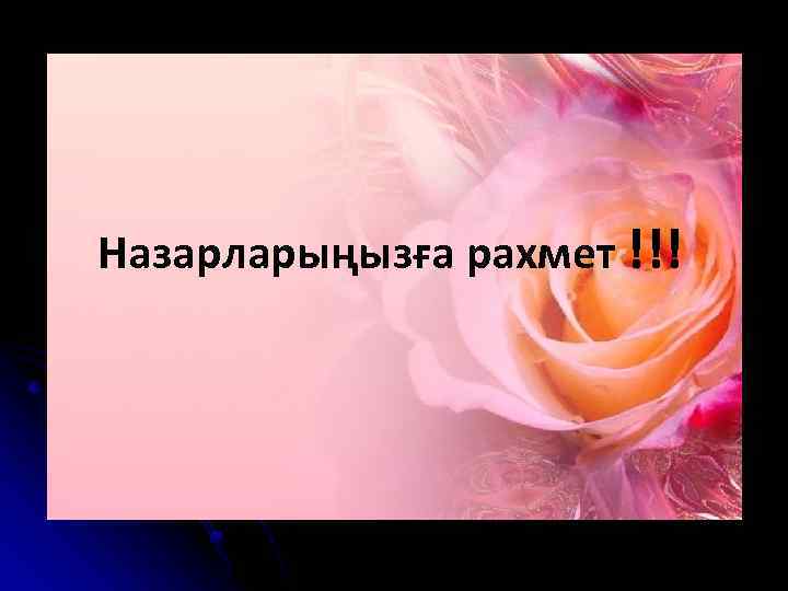 Назарларыңызға рахмет !!! 
