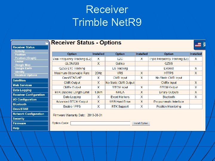 Receiver Trimble Net. R 9 