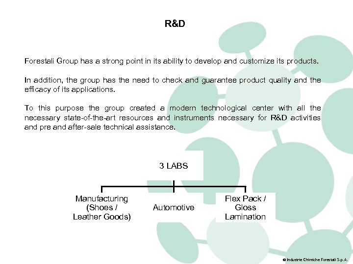 R&D Forestali Group has a strong point in its ability to develop and customize