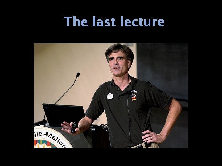 The last lecture 