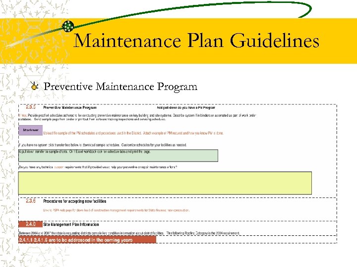 Maintenance Plan Guidelines Preventive Maintenance Program 