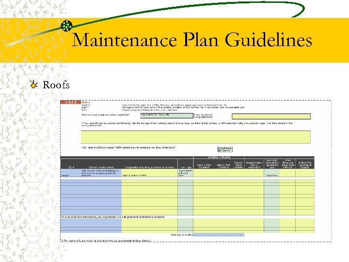 Maintenance Plan Guidelines Roofs 