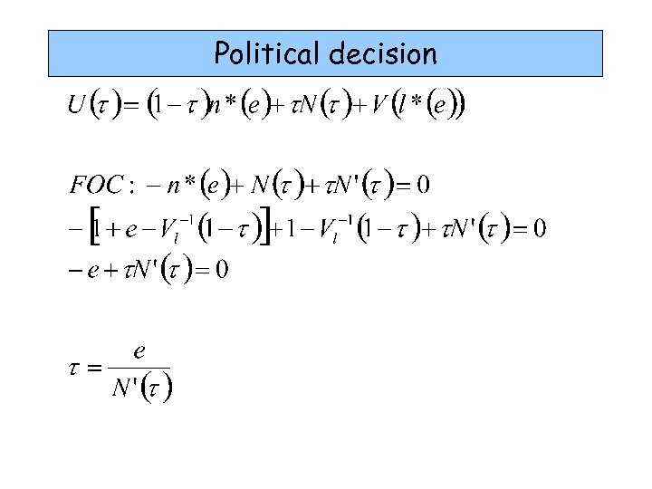 Political decision 