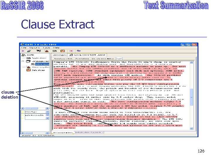 Clause Extract clause deletion 126 