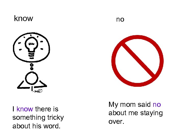 know I know there is something tricky about his word. no My mom said