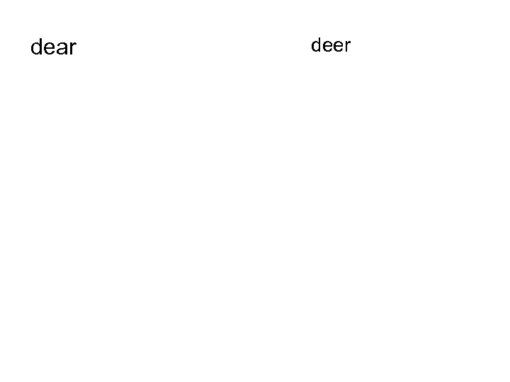 dear deer 