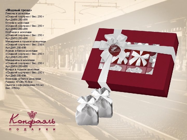  «Модный тренд» Лимоны в шоколаде «Сладкий сюрприз» / Вес: 250 г Арт. ДМ