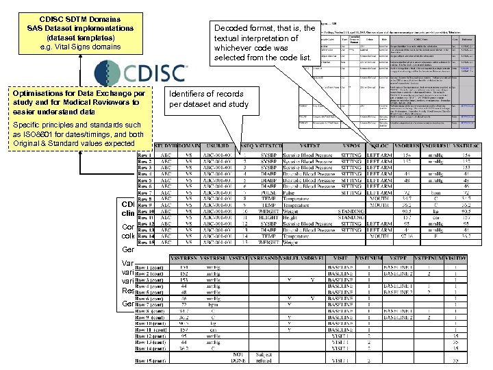 CDISC SDTM Domains SAS Dataset implementations (dataset templates) e. g. Vital Signs domains Optimisations