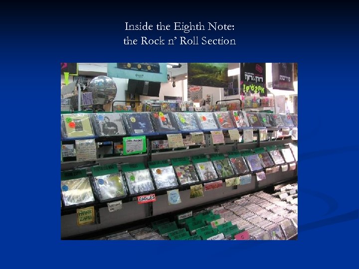 Inside the Eighth Note: the Rock n’ Roll Section 