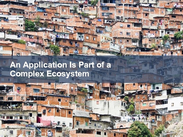 An Application Is Part of a Complex Ecosystem 