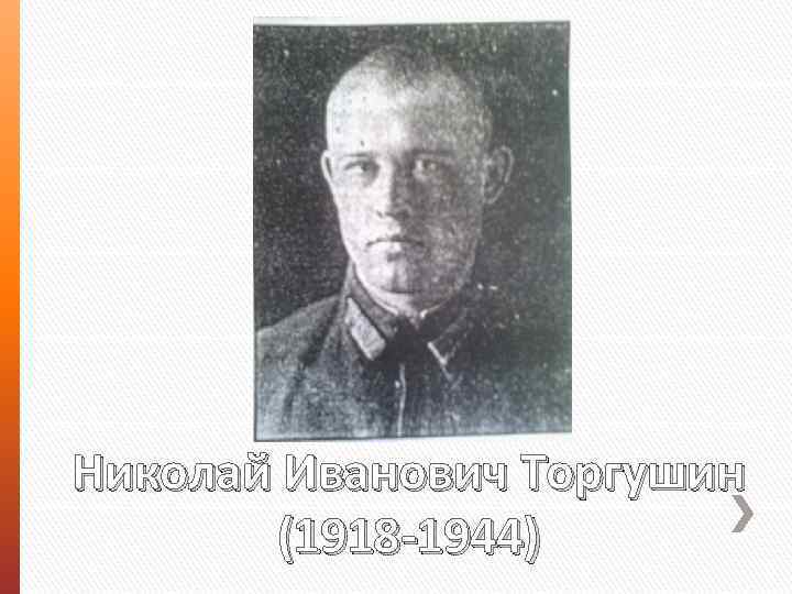 Николай Иванович Торгушин (1918 -1944) 