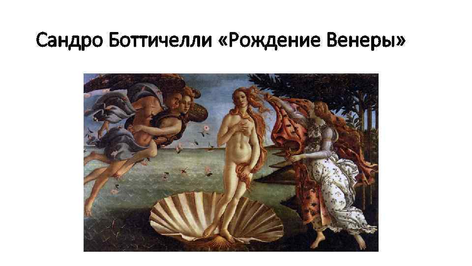 Сандро Боттичелли «Рождение Венеры» 