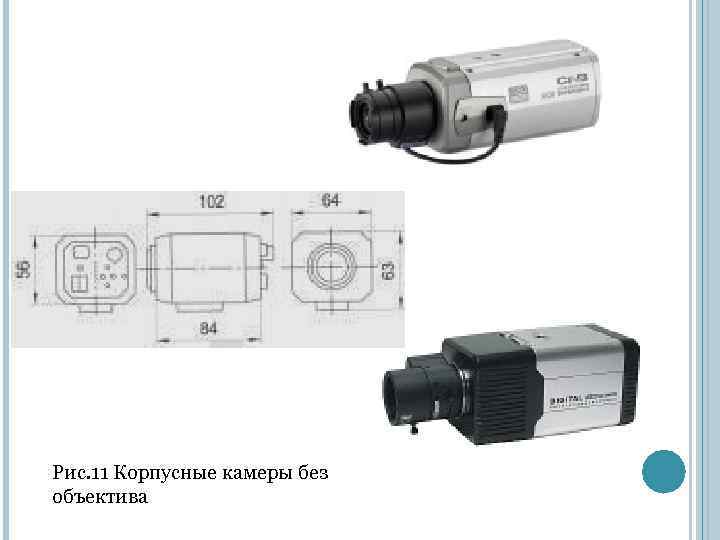 Рис. 11 Корпусные камеры без объектива 