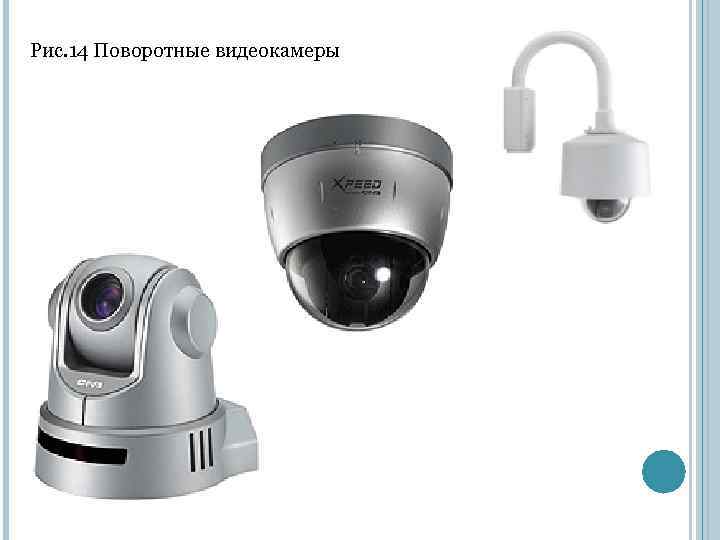 Рис. 14 Поворотные видеокамеры 