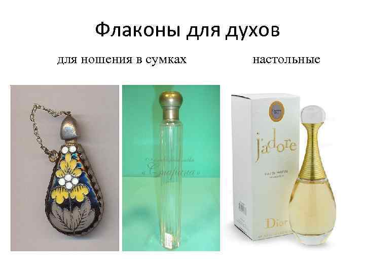 Флаконы для духов для ношения в сумках настольные 