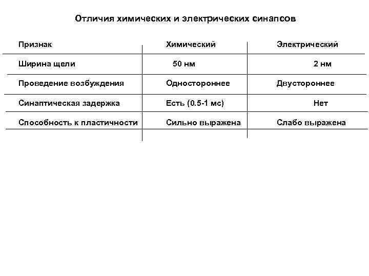 Отличие электрической. Различия химического и электрического синапса. Отличие химического синапса от электрического. Сравнительная характеристика электрического и химического синапса. Электрический и химический синапс отличия.