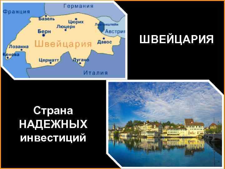 ШВЕЙЦАРИЯ Страна НАДЕЖНЫХ инвестиций 