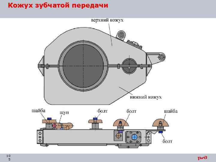 Кожух зубчатой передачи 10 5 