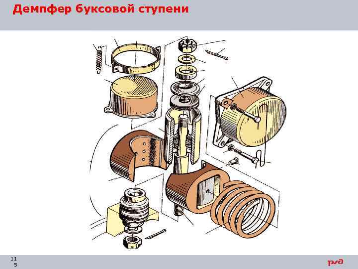Демпфер буксовой ступени 11 5 
