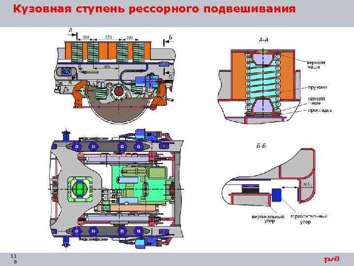 Кузовная ступень рессорного подвешивания 11 8 