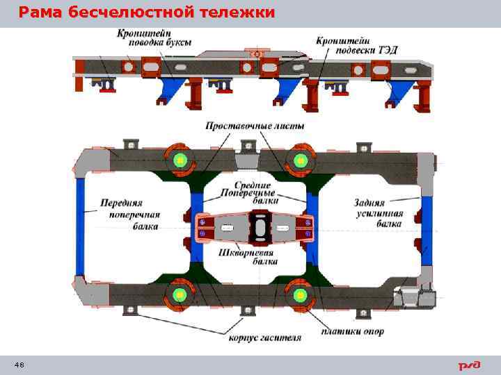 Тележка тепловоза 2тэ116 чертеж