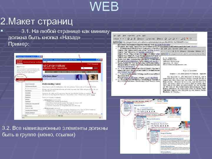 WEB 2. Макет страниц § 3. 1. На любой странице как миниму должна быть