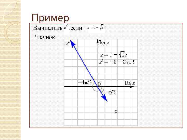 Пример Вычислить если Рисунок 