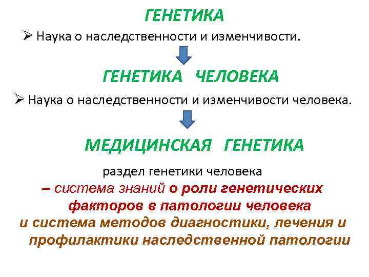 ГЕНЕТИКА Ø Наука о наследственности и изменчивости. ГЕНЕТИКА ЧЕЛОВЕКА Ø Наука о наследственности и