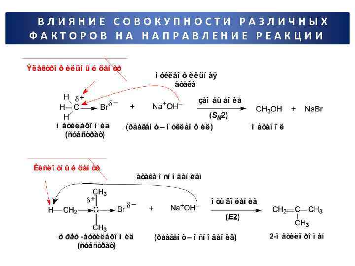 ВЛИЯНИЕ СОВОКУПНОСТИ РАЗЛИЧНЫХ ФАКТОРОВ НА НАПРАВЛЕНИЕ РЕАКЦИИ 