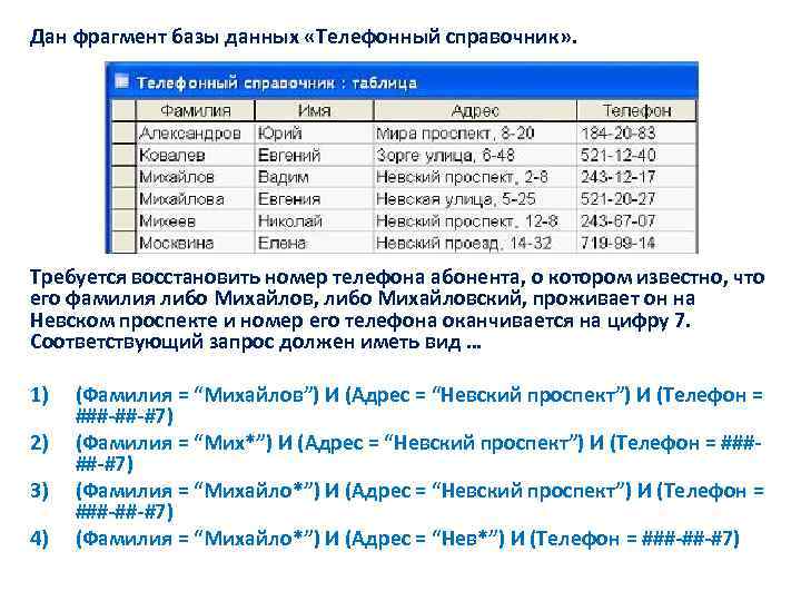 База фрагментов. Справочник в базе данных это. Базы данных телефонный справочник. Телефонный справочник таблица. Таблица базы данных телефонный справочник.