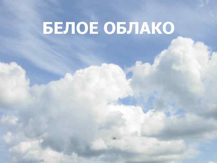 БЕЛОЕ ОБЛАКО 