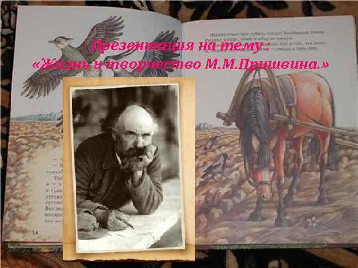 Презентация на тему : «Жизнь и творчество М. М. Пришвина. » 