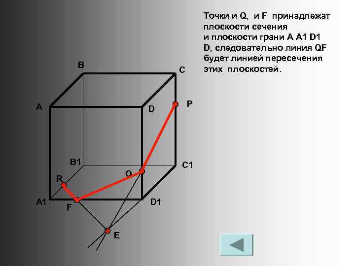 В С А D B 1 D 1 F E P C 1 Q