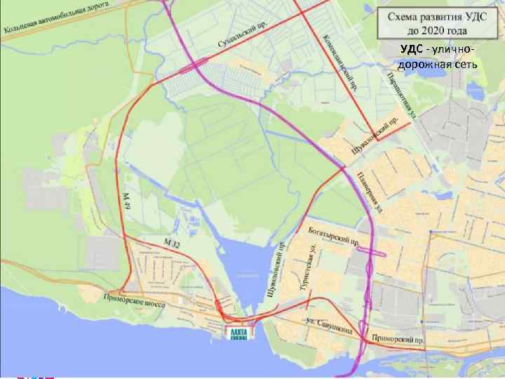 УДС - уличнодорожная сеть 