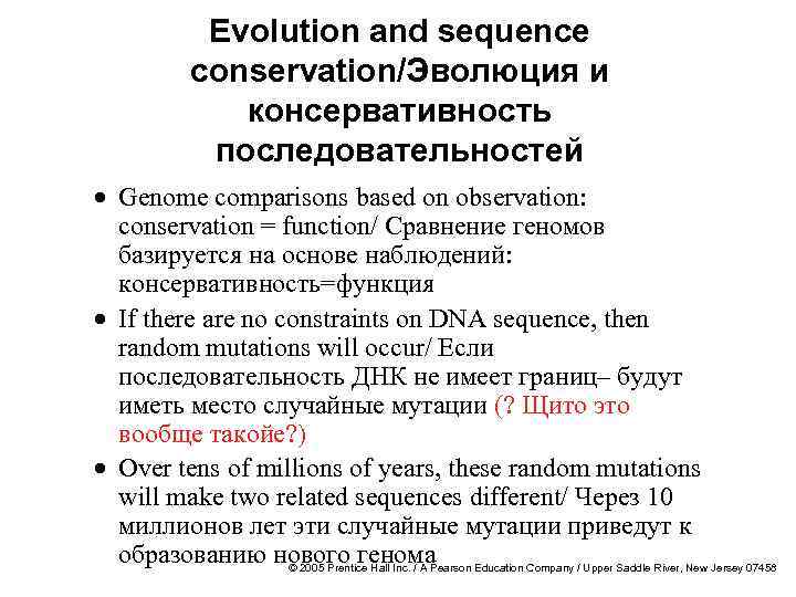 Evolution and sequence conservation/Эволюция и консервативность последовательностей · Genome comparisons based on observation: conservation