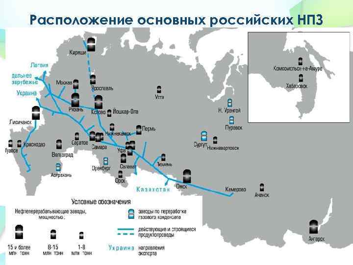 Карта газ нефть