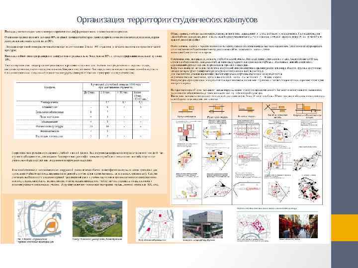 Организация территории студенческих кампусов 