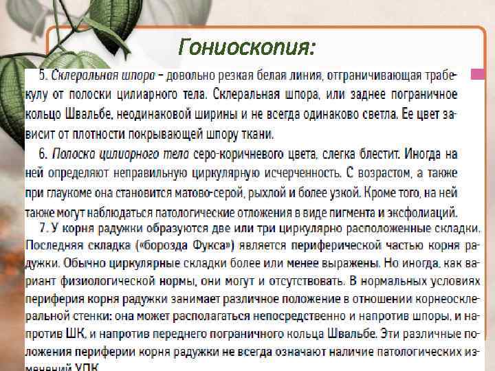 Гониоскопия: 